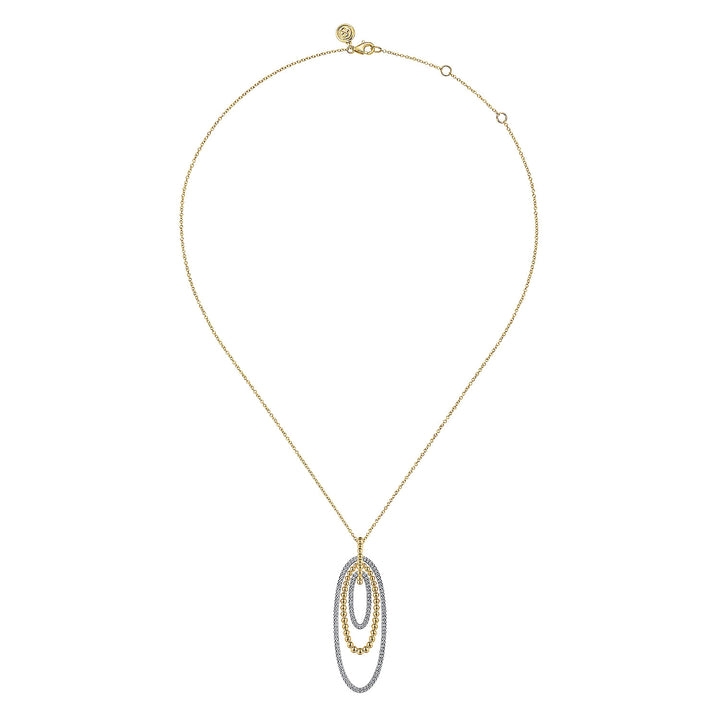 Multi Ovals Diamond Necklace