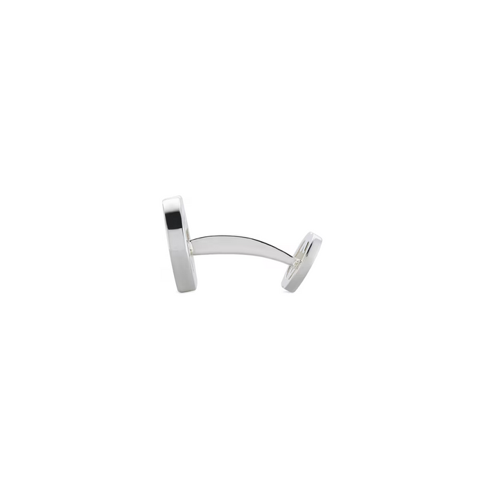 Trademark Cufflinks Silver/Black Enamel
