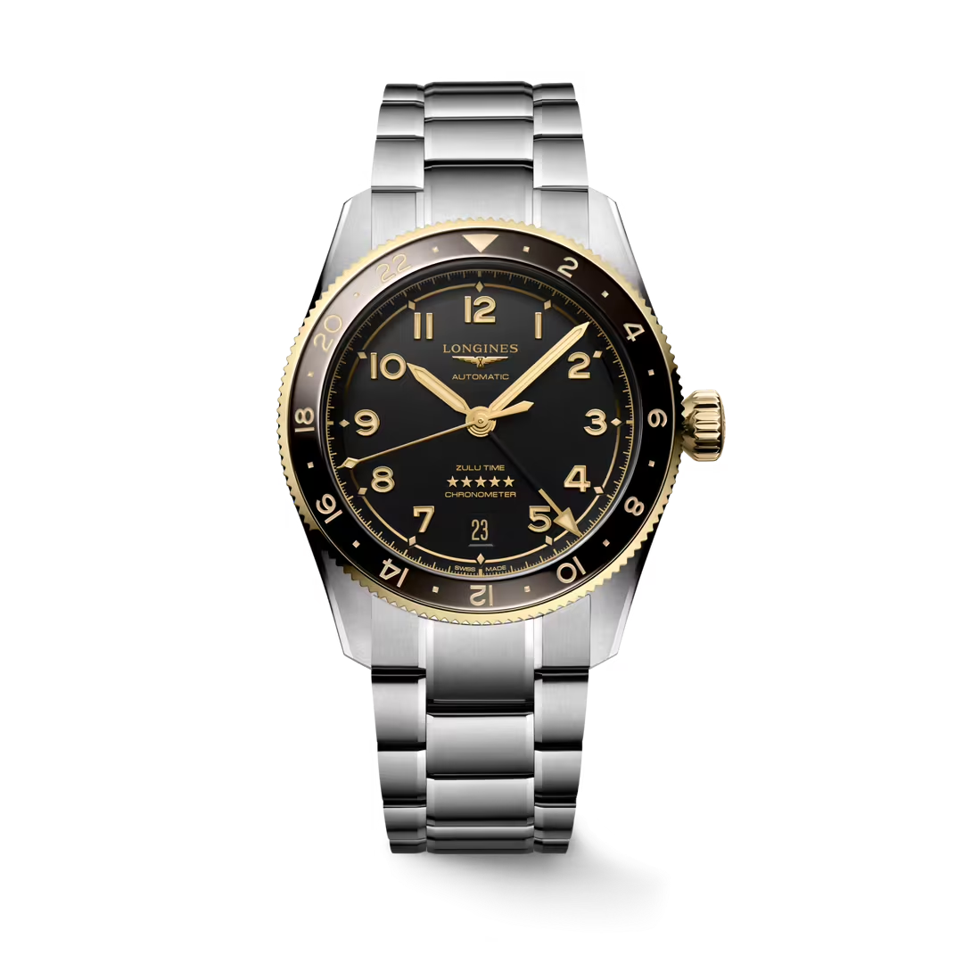 L38025536 | Longines | SPZULU 39MM SS BR BLK18K CMC ANTH A