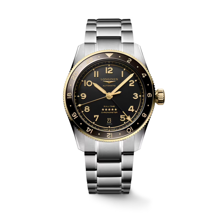 L38025536 | Longines | SPZULU 39MM SS BR BLK18K CMC ANTH A