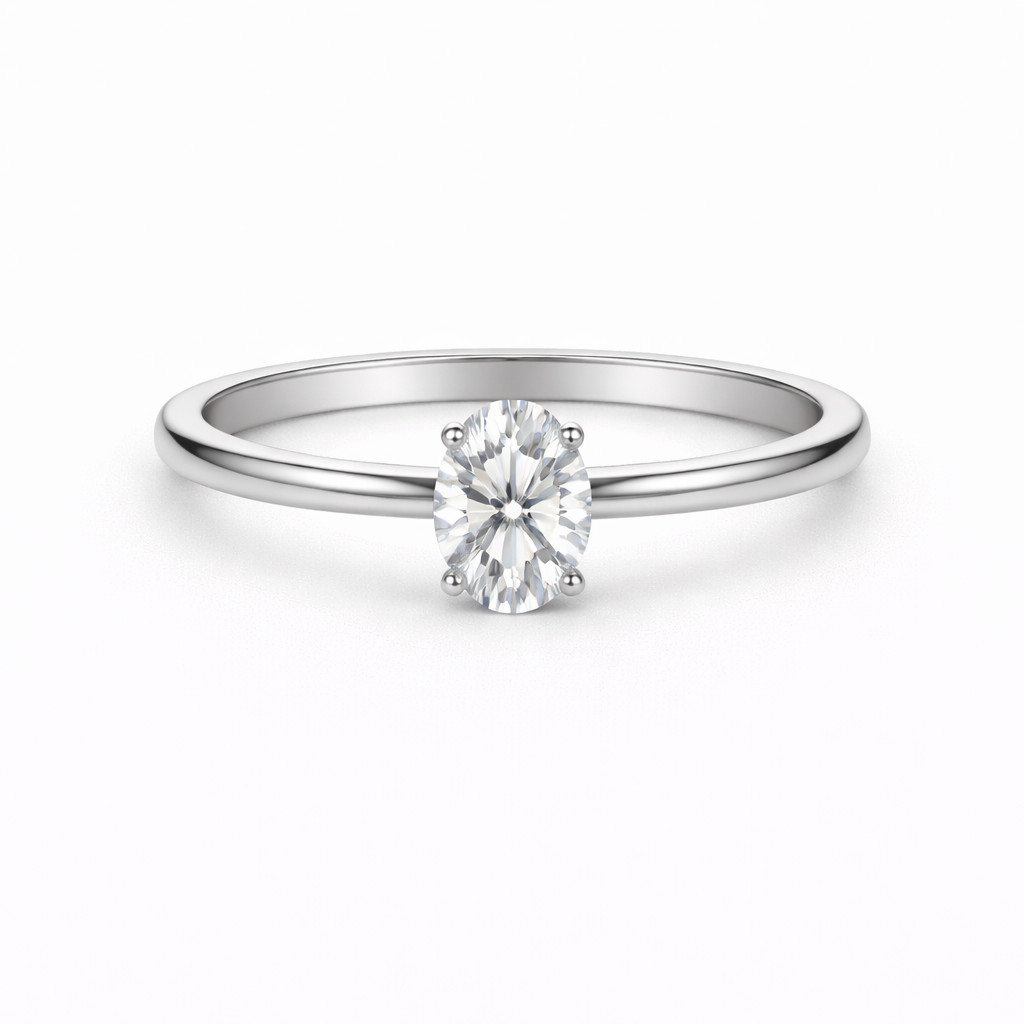 .70CT Oval Cut Diamond Solitaire Ring