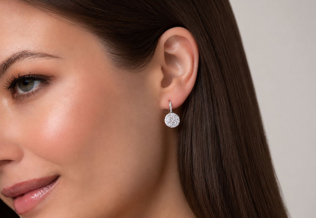Petite Infinity Leverback Earrings