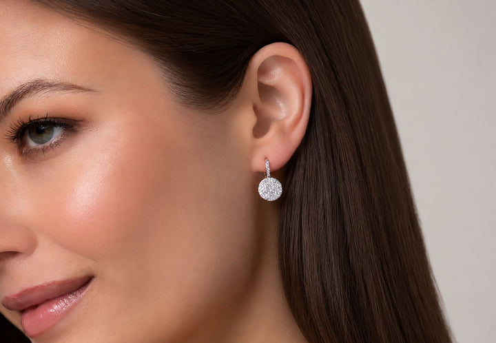 Petite Infinity Leverback Earrings