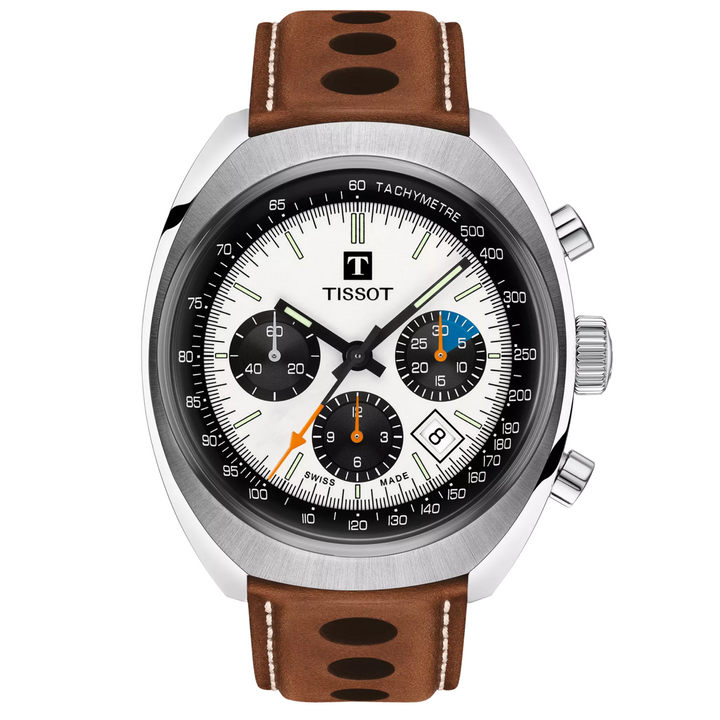 Heritage 1976 Tonneau Chronograph White Dial 43MM Watch