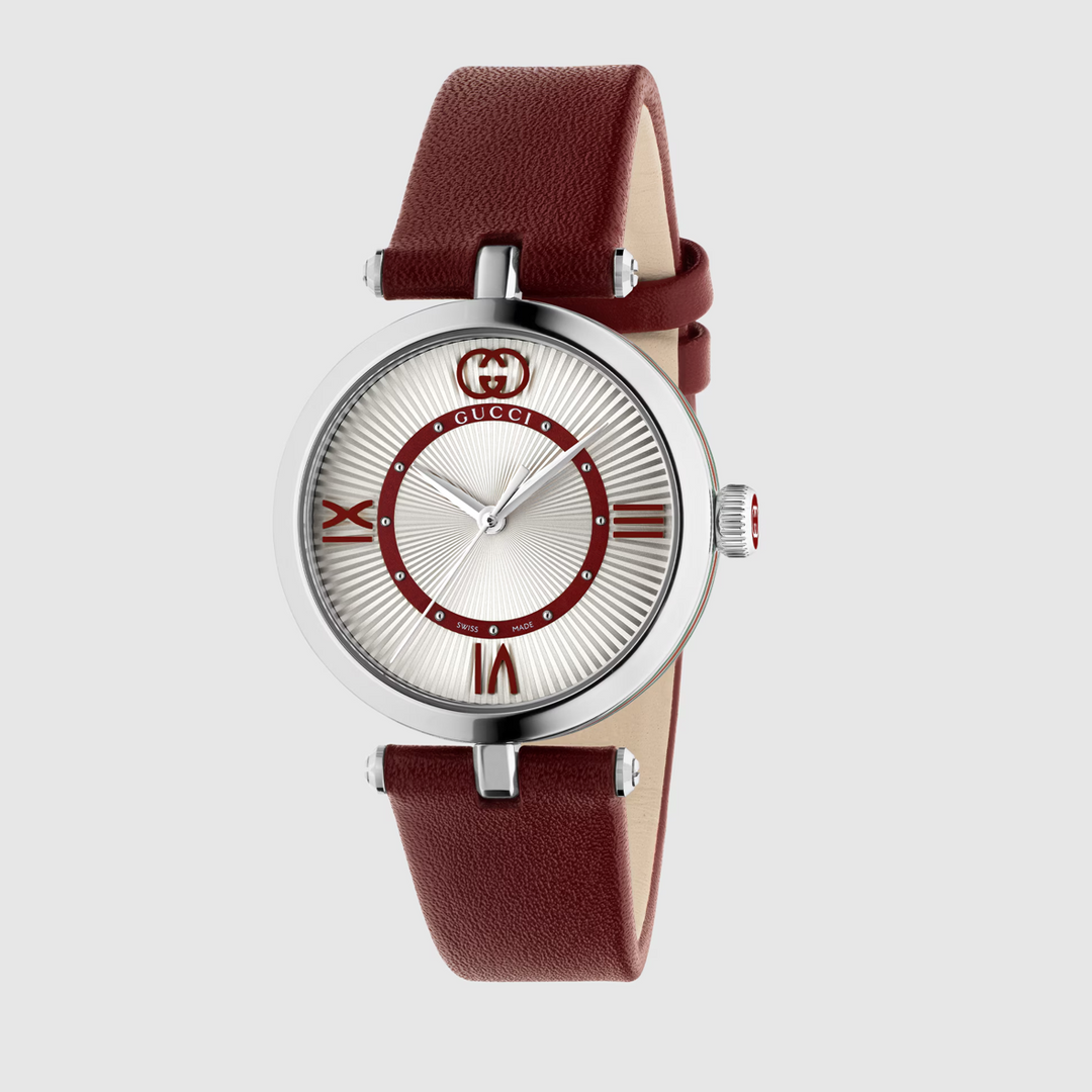 Model 2000 Red Leather Strap 30MM Watch