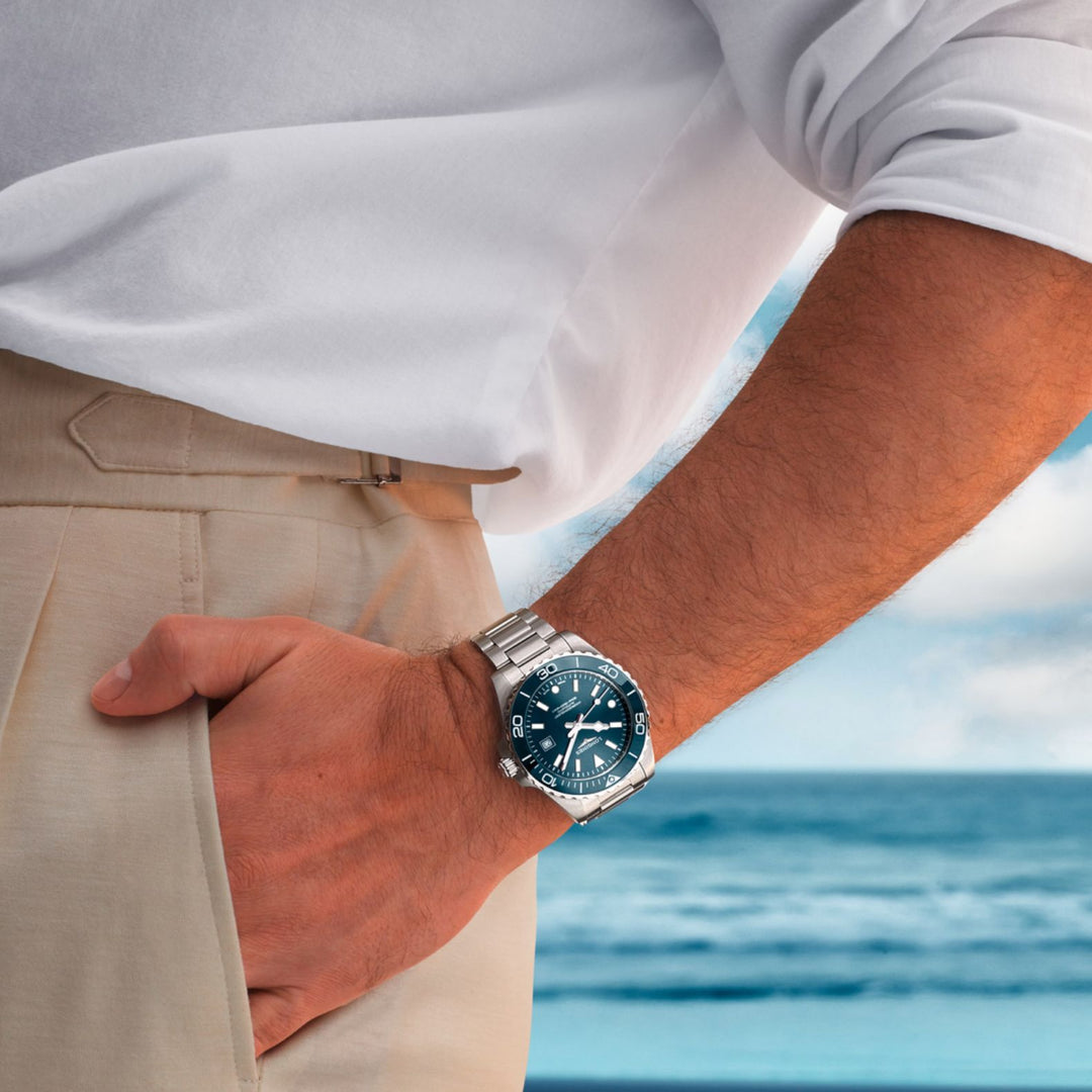 Hydroconquest Blue Dial and Bezel 42MM Watch