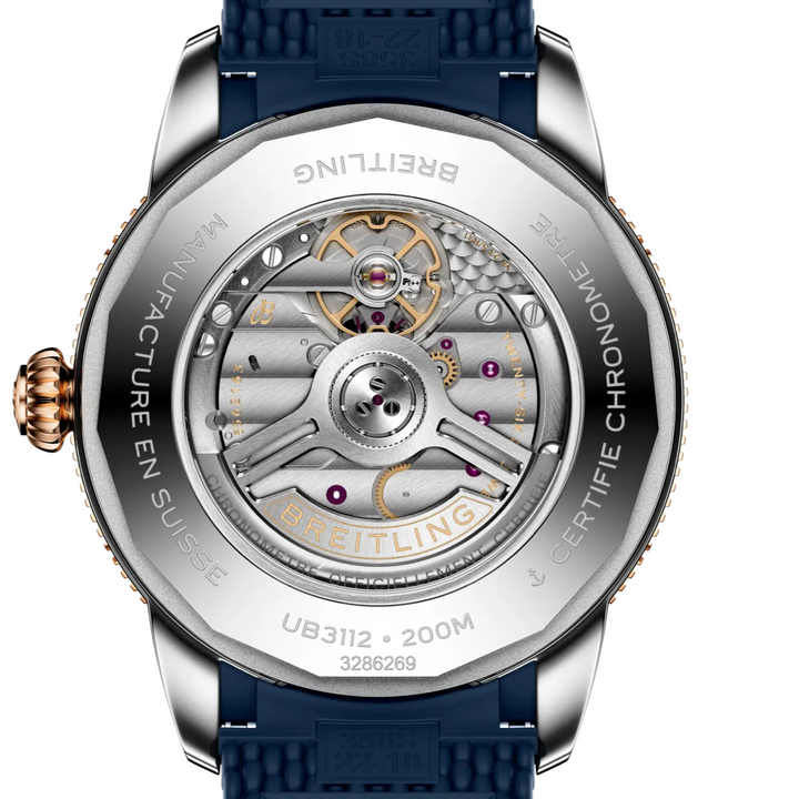 Superocean Heritage B31 Blue Dial and Strap SS/Rose Gold 44MM Watch