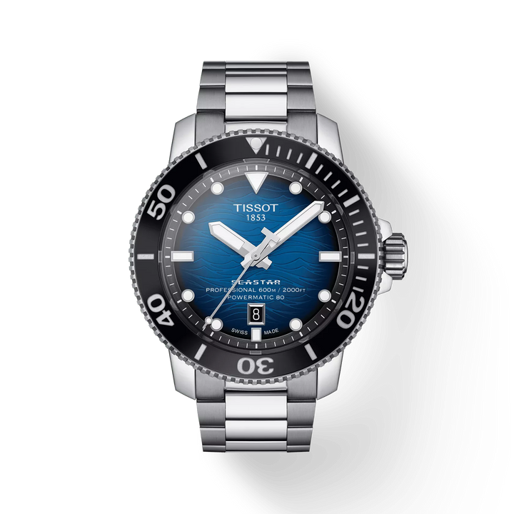Seastar Professional 2000 Powermatic 80 46MM Blue Gradient Dial Watch