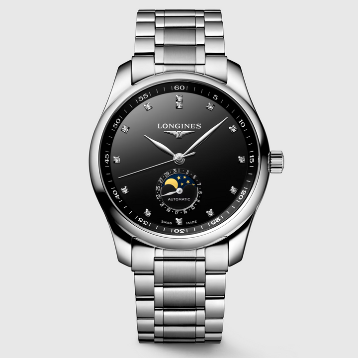 Master Collection Moonphase Black Dial 40MM Watch