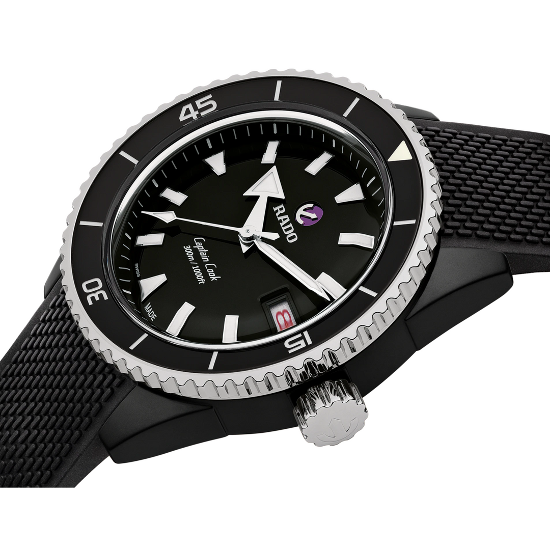 Captain Cook Automatic Ceramic Diver Black 43MM Watch