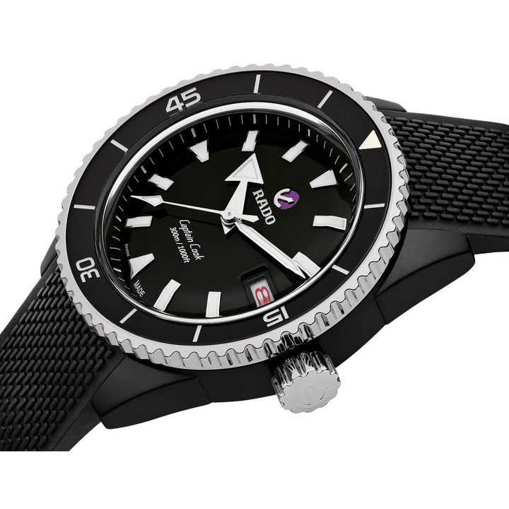 Captain Cook Automatic Ceramic Diver Black 43MM Watch