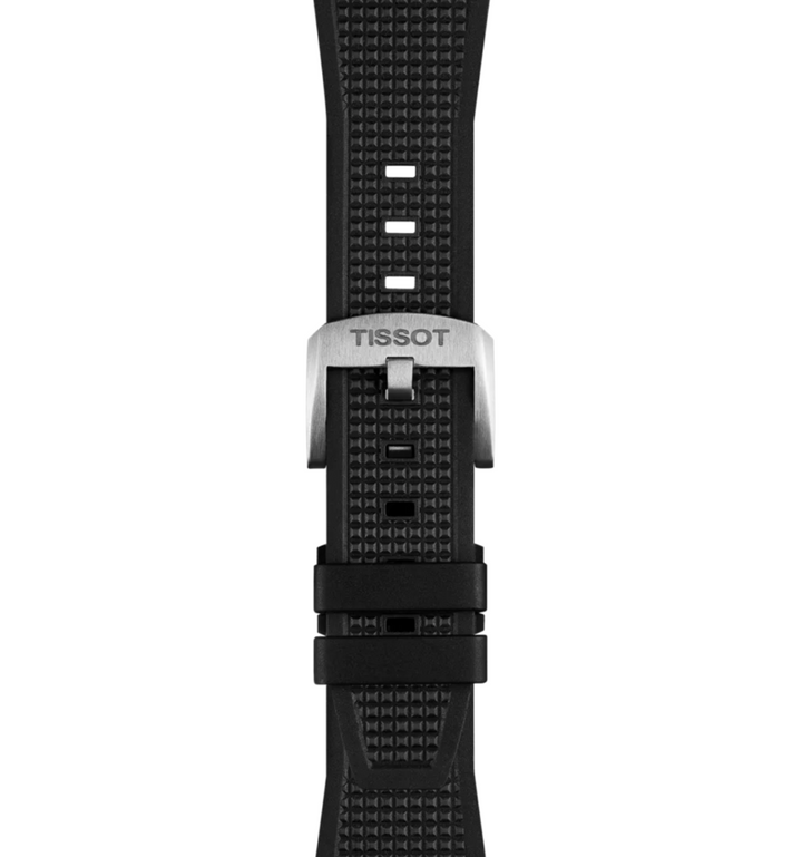 Black Rubber Strap with Buckle