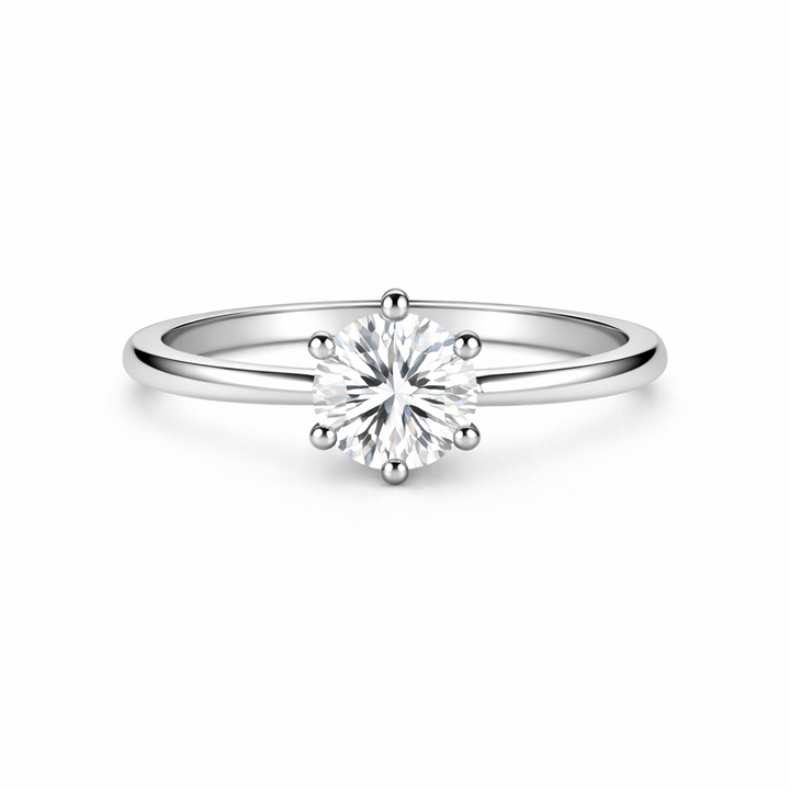 .73CT Round Cut Diamond Solitaire in Six Prong Setting