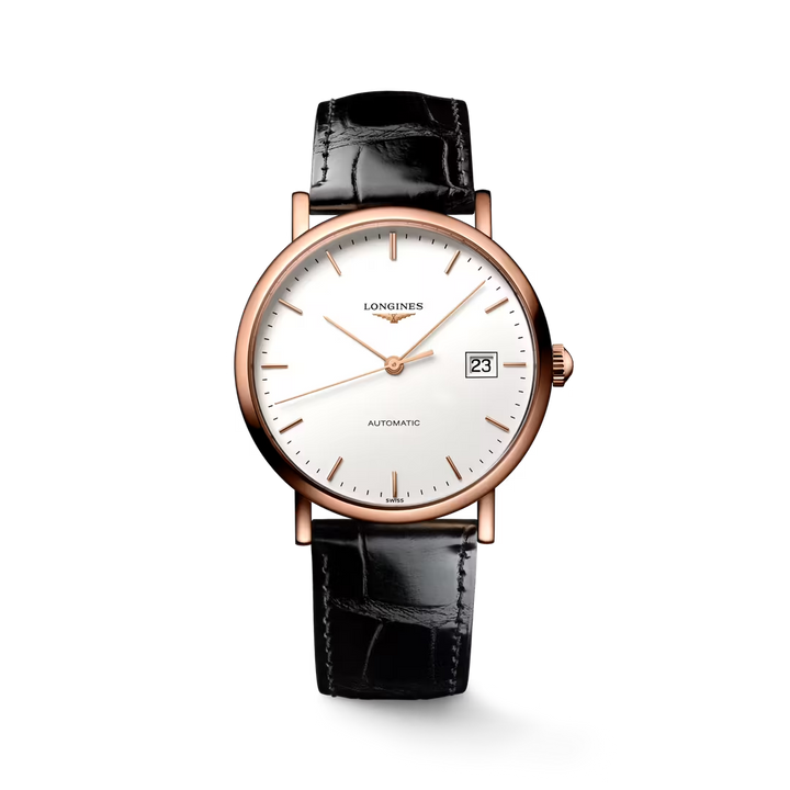 Elegant 37MM 18K Pink Gold Watch