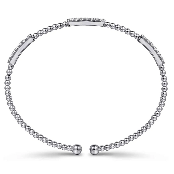White Gold Bujukan Diamond Stations Bangle