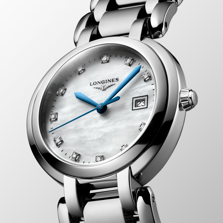 Primaluna II Moonphase Mother of Pearl with Diamond Dial 34MM Watch