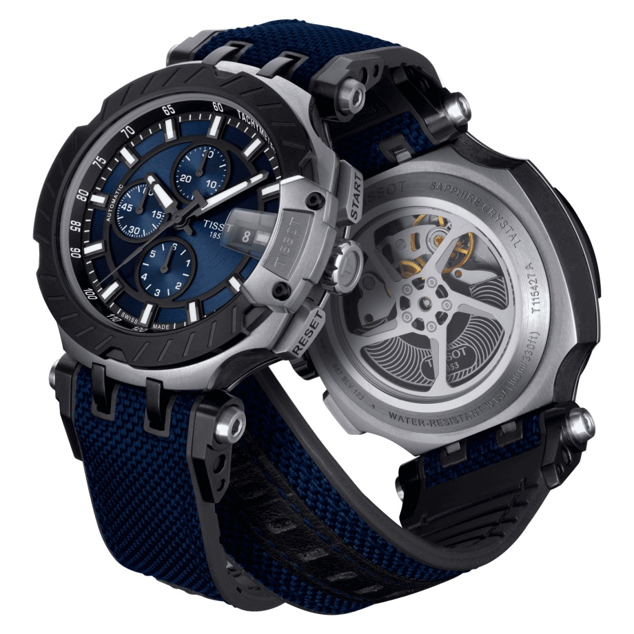 T-Race Automatic Blue/Black 45MM Watch