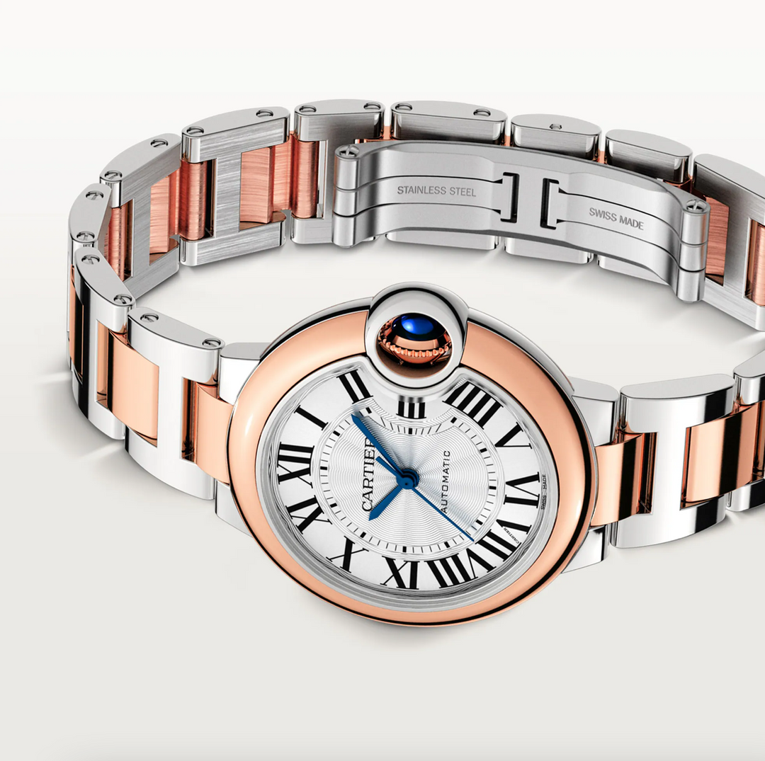 Ballon Bleu Steel and Rose Gold 33MM
