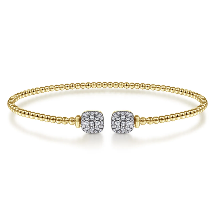 Cushion Shaped Pave Diamond Bracelet