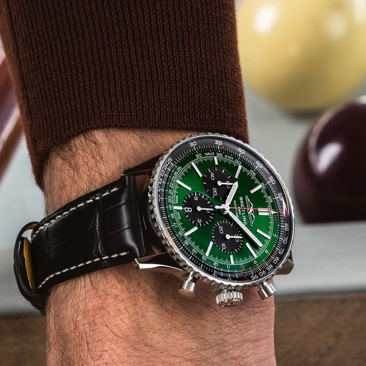 Navitimer B01 Chronograph Green Dial 46MM Watch