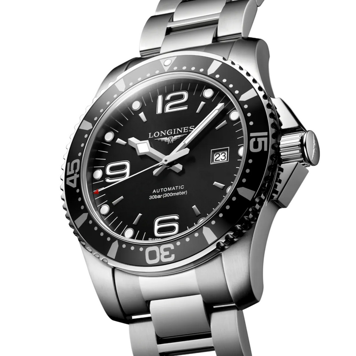 Hydroconquest Black Dial 44MM Watch