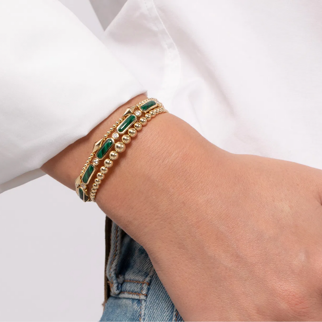 Yellow Gold Cuff Bangle Bracelet