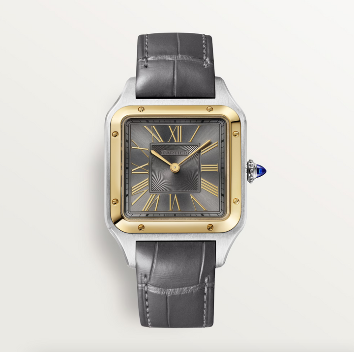 Santos Dumont Steel and Yellow Gold Large Model