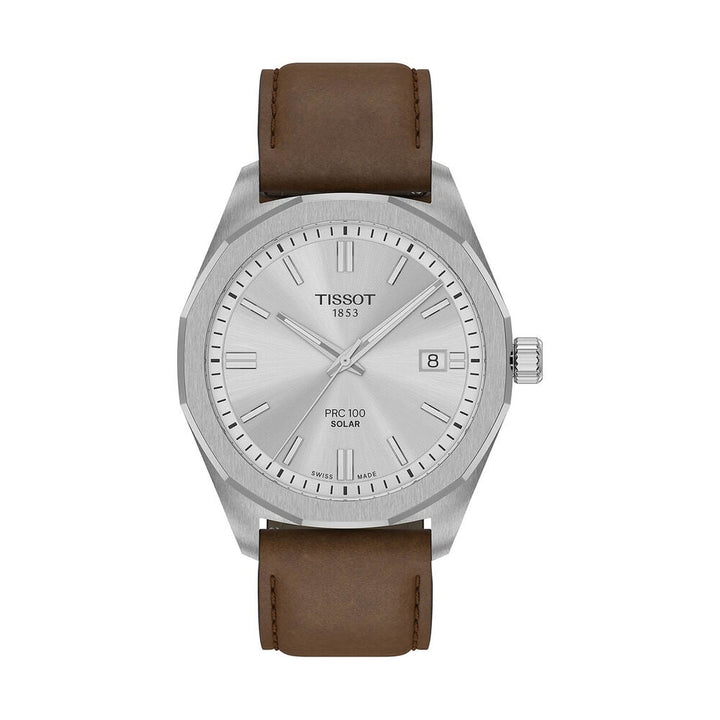 PR 100 Solar Quartz with Brown Strap 39MM Watch