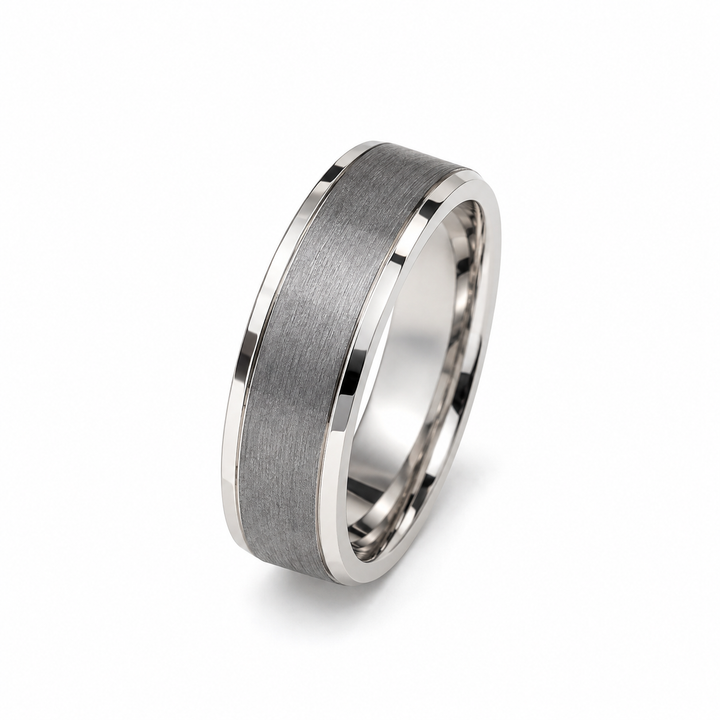 6mm White Gold Band Ring