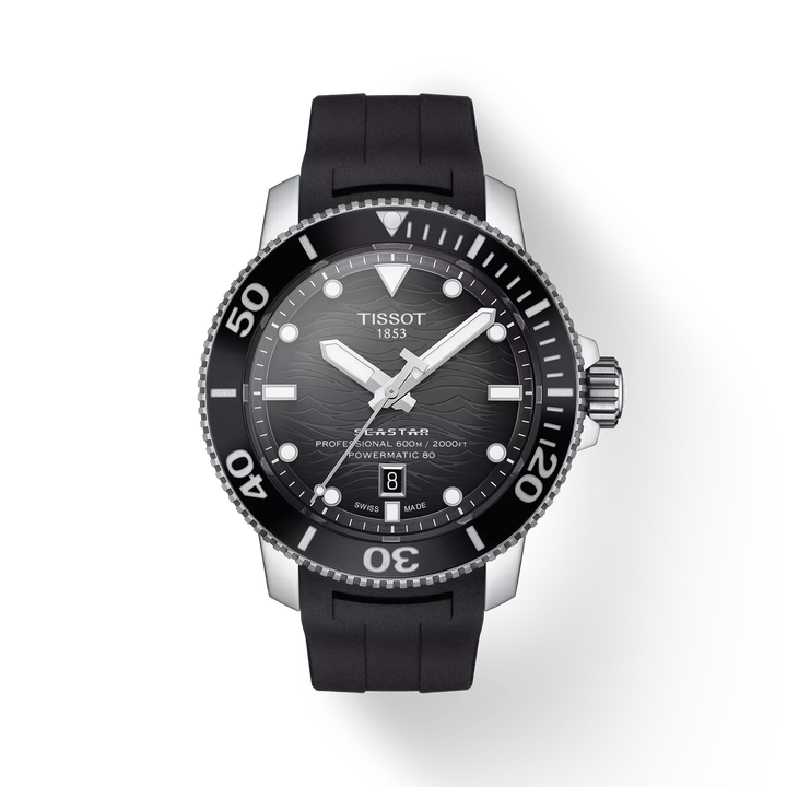 Seastar Professional 2000 Powermatic 80 46MM Black Dial Watch