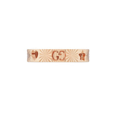 YBC729460001013|GUCCI |ICON |18K Rose Star 4mm Ring; size 6.5
