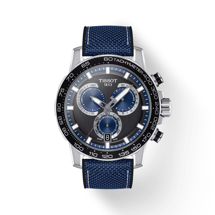 Supersport Chrono 45.5MM Black/Blue Watch