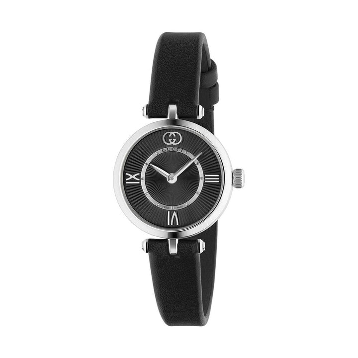 Model 200 Black Leather 24MM Watch