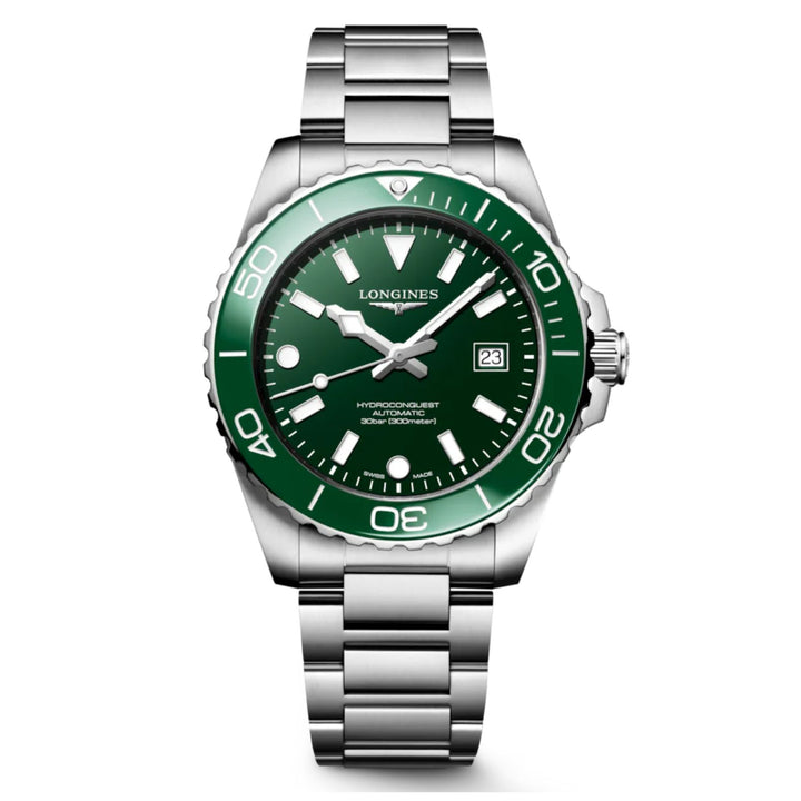 Hydroconquest Green Bezel and Dial 42MM Watch