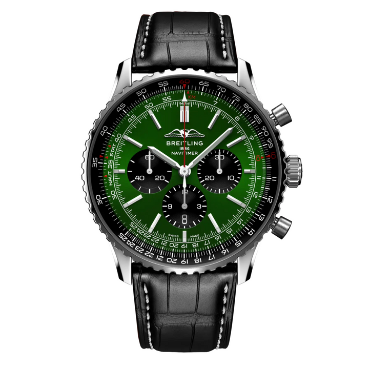 Navitimer B01 Chronograph Green Dial 46MM Watch