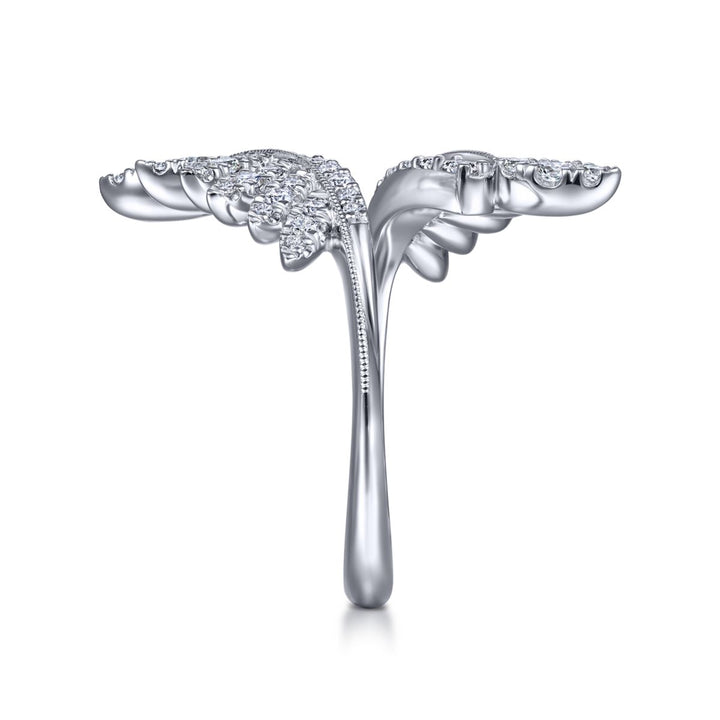 Leaf Diamond Engagement Ring Enhancer