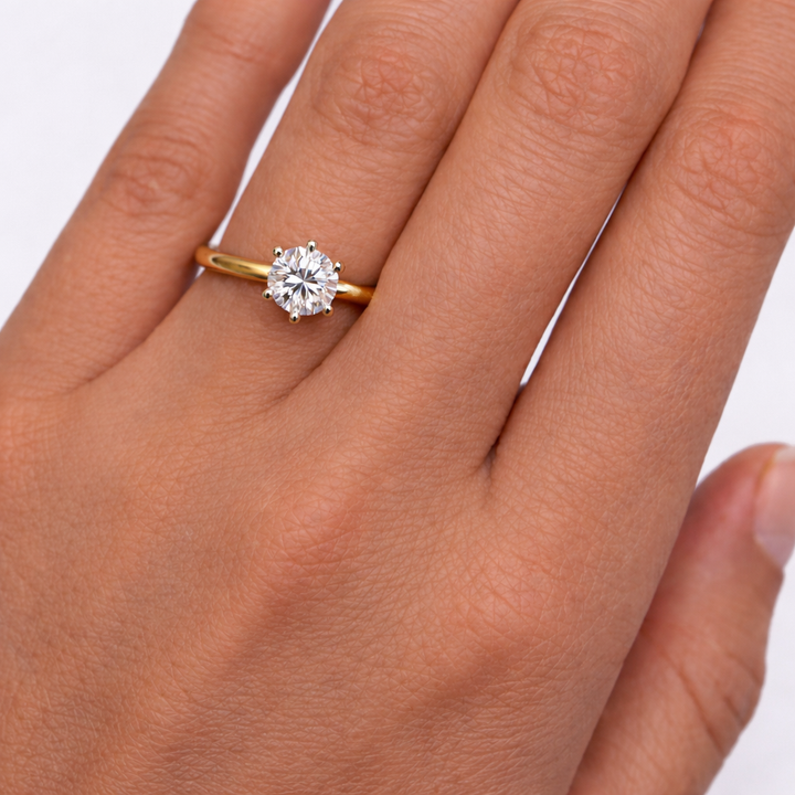 .37CT Round Cut Solitaire Diamond Ring