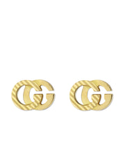 YBD65221900100|GUCCI |RUNNING G |18K Yellow Gold Stud Earrings 7mm