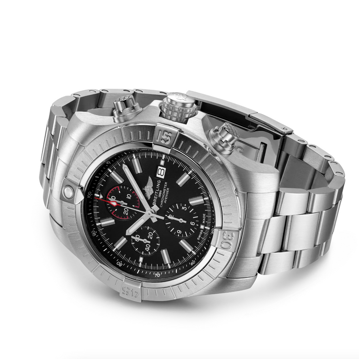 Super Avenger II Chronograph Black Dial 48MM Watch