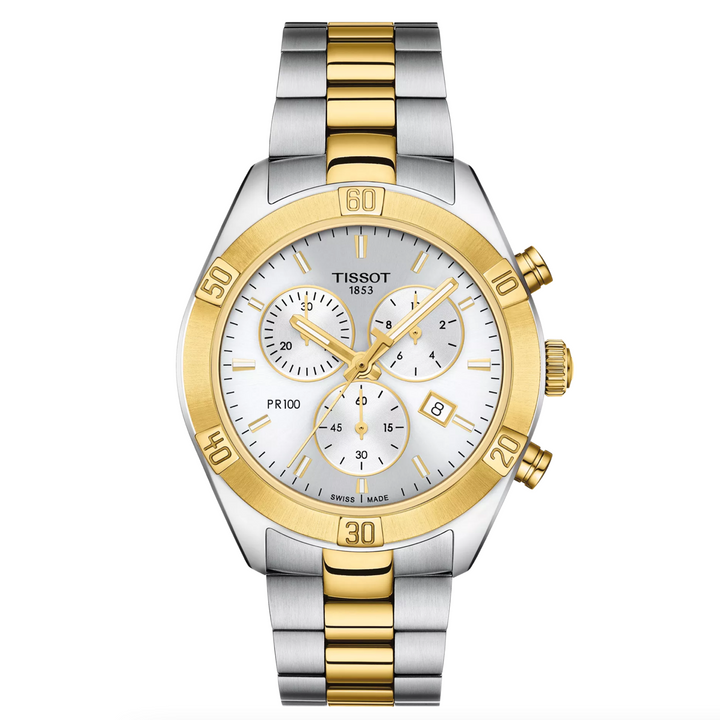 PR 100 Sport Chic Chronograph Two Tone 38MM Watch