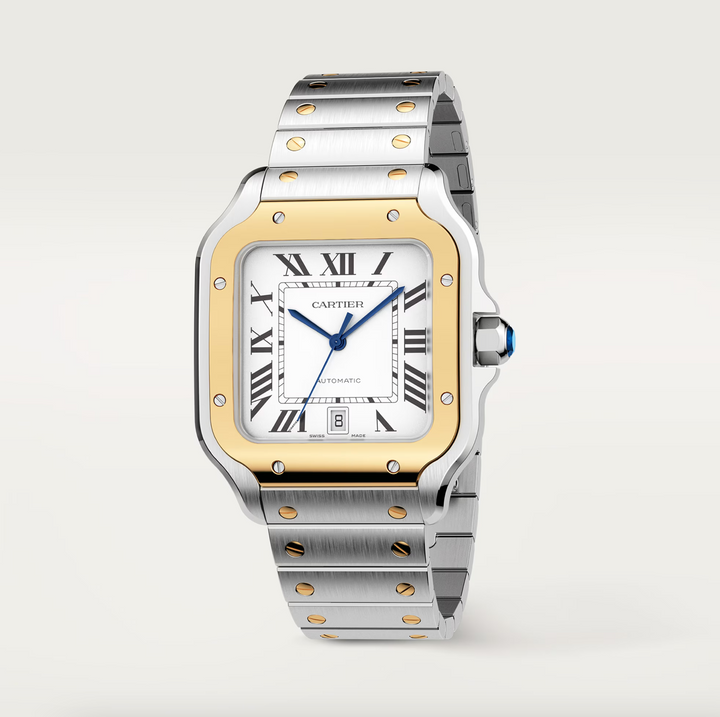 Santos Steel and Yellow Gold Large Model