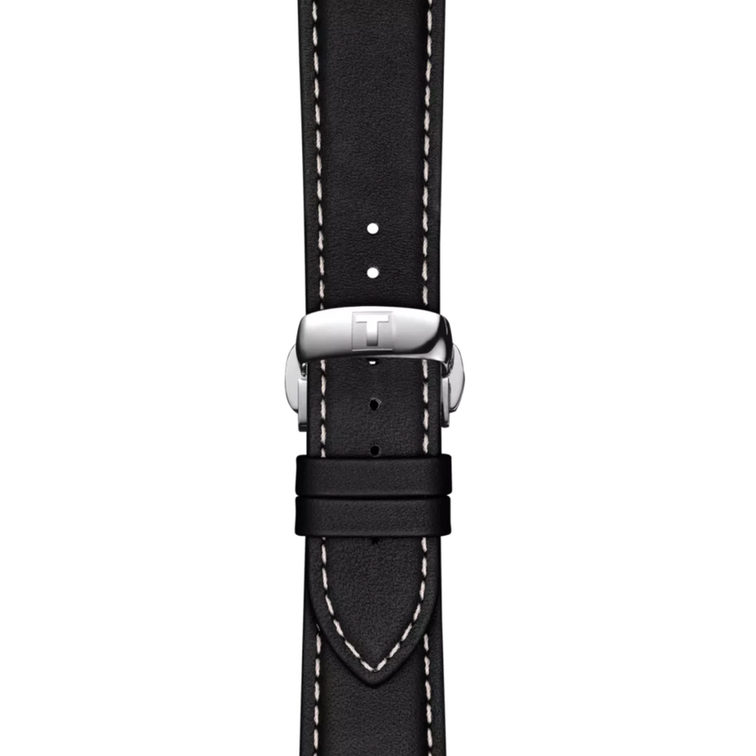 Black Leather Strap Lugs 21MM