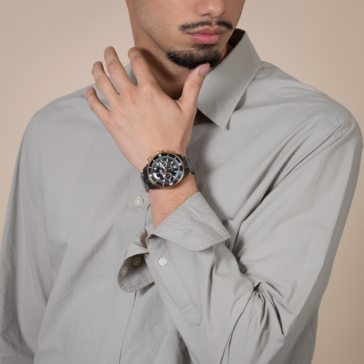 Captain Cook Chronograph Black Ceramic 42MM Watch