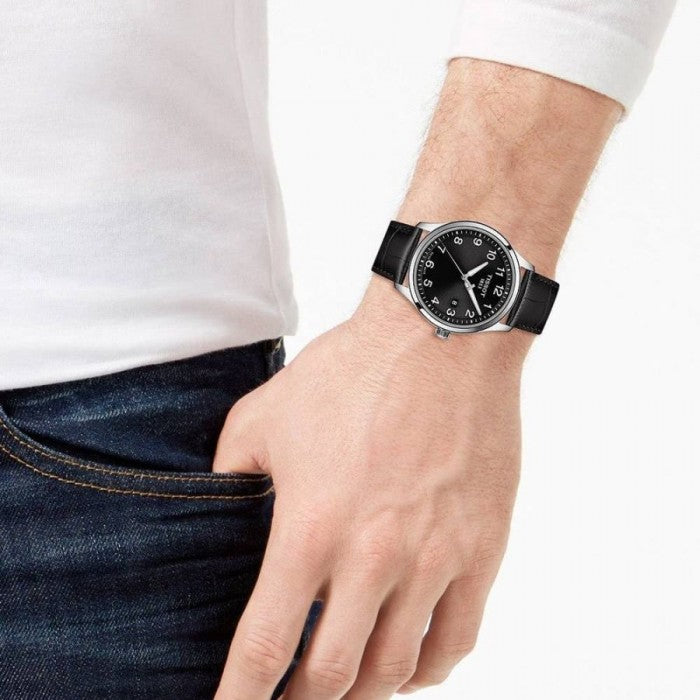 Gent XL Classic 42MM Black Arabic Dial Watch