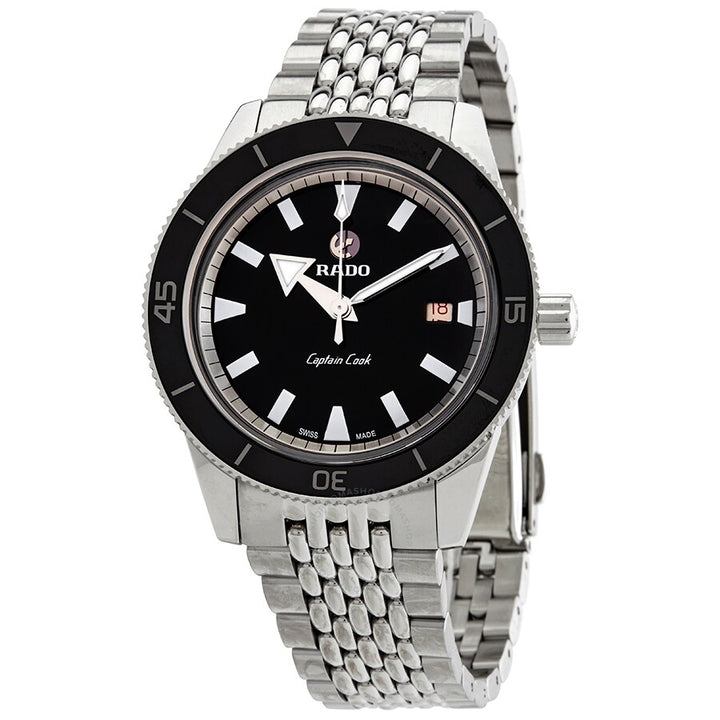 Captain Cook Stainless Steel/Black Dial 42MM Watch