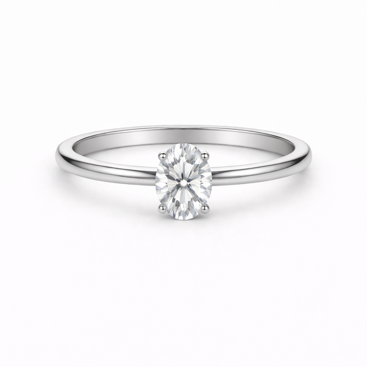 .70CT Oval Cut Diamond Solitaire Ring