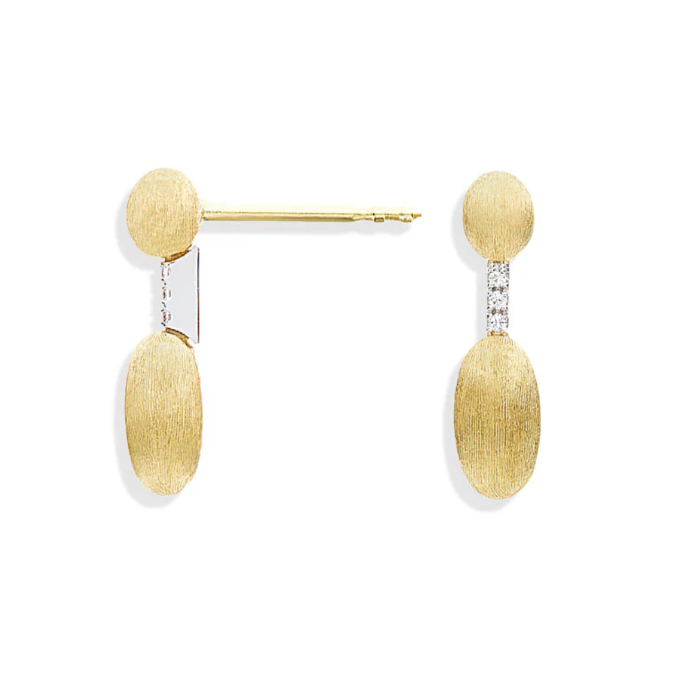 Elite Gold and Diamond Handmade Minimal Earrings