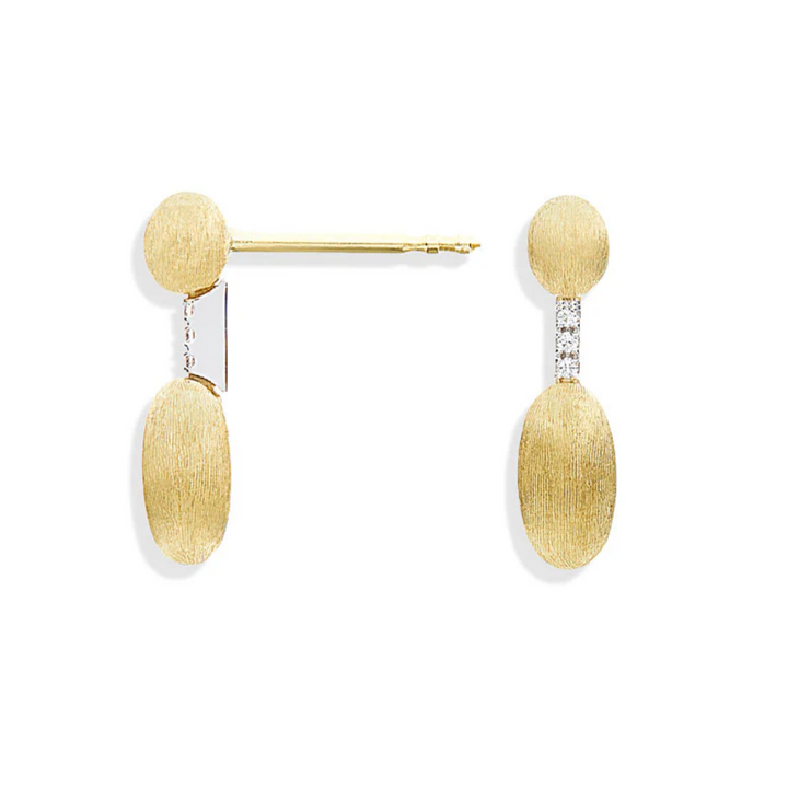 Elite Gold and Diamond Handmade Minimal Earrings