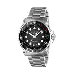 YA136208A|GUCCI |DIVE |45mm Steel Watch, Black Dial