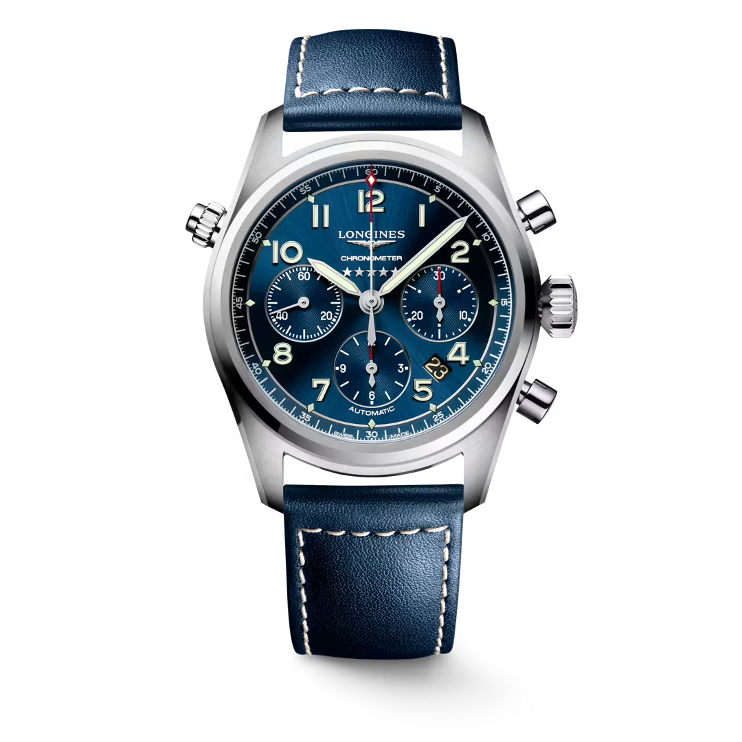 L38204930 | Longines | SPSTD 42MM SS BLUST BLU CHRON AUTO